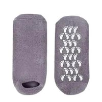 لامور جوارب جل المطاط الحراري لترطيب القدمين رصاصي