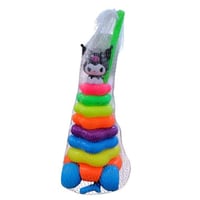 ألعاب تعليمية دوارة قابلة للتكديس، حلقات قوس قزح ق...