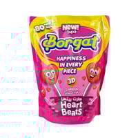 بورقات حلاوة مصاص 80 حبة قلوب