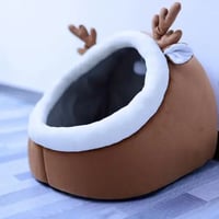 سرير ع شكل كهف للقطط شتوي