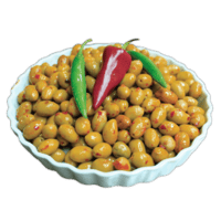 زيتون اخضر محشي فلفل وزن 250 جرام