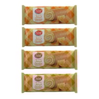 سويس رول بالبرتقال فوشية - 4 حبات