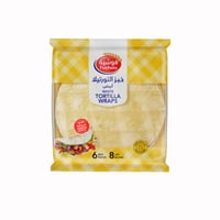 خبز التورتيلا أبيض فوشية - 6 قطع