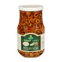 مختارات حلواني زيتون أخضر شرائح مع الشطه 650جرام