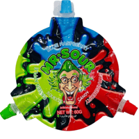 حلوى جل دائري حامضه بنكهة التفاح والفراوله والتوت...