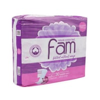 فوط نسائية فام 30 فوطة حجم كبير مع اجنحة