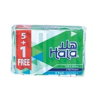 مناديل وجه هلا 5+1 ناعم مزدوج 140 منديل