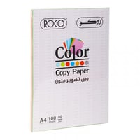 روكو 100 ورقة لون ابيض ملون