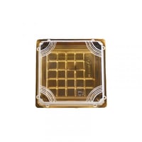 علب سوشي ذهبيه مربع 81205 مع الغطاء 50 حبة