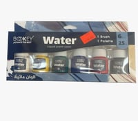 الوان مائية 6 لون 25 مل بوكي