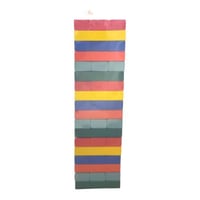 مجموعة مكعبات بناء برج خشبي مكونة من 54 قطعة و4 قط...