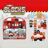 لعبة تركيب المكعبات مع حقيبة للحمل والتخزين - 29 ق...