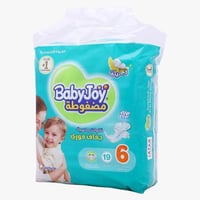 حفاضات بيبي جوي المضغوطه مقاس 6 عبوه من 19 حفاضة