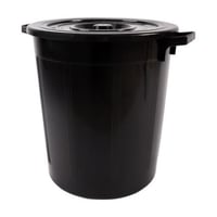 سطل نفاية درام بلاستيك اسود/55لتر