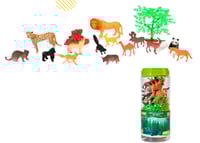 العاب اطفال مجموعة مجسمات حيوانات مكونه من 16 قطعة