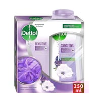 ديتول غسول جسم 250 مل للبشرة الحساسة + ليفة
