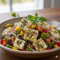 سلطة جبن بالزعتر وزن 250جرام