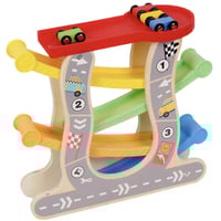 سباق دحرجة السيارات الخشبية بعدد 4 سيارات و 3 مسار...