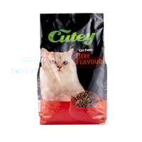 أكل جاف للقطط بنكهة لحم بقري كيوتي 1.5 كجم