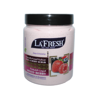 لا فريش سنفرة الوجه والجسم توت وفراولة 1كيلو