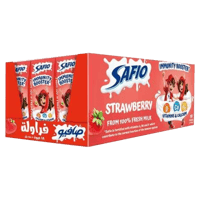 صافيو حليب فراولة 185مل *18حبة