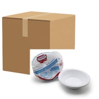 صحن شوربة عميق بلاستيك مقاس 15 كرتون