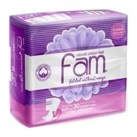 فوط نسائية مطوية ومضغوطة كبير بدون أجنحة من فام-30...