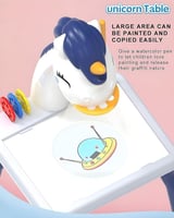 جهاز عرض بتصميم يونيكورن للرسم للاطفال الاولاد وال...