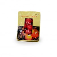 شموع تطفو في الماء لون احمر 12 حبة