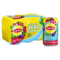 ليبتون شاي اّيس تي فواكه 6 عبوات - 320 مل زيرو