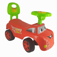 سيارة دف للاطفال لون احمر