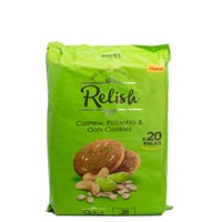 ريليش كوكيز بالفستق والشوفان 21جرام * 20 حبة