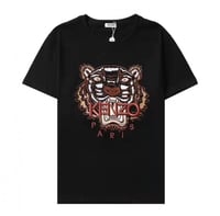 تيشيرتات كنزو لون اسود شعار تطريز وقطن درجة اولى