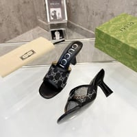 حذاء قوتشي بكعب جودة عالية شامل الملحقات