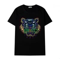 تيشيرتات كنزو لون اسود شعار تطريز وقطن درجة اولى