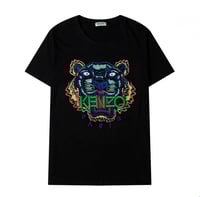 تيشيرتات كنزو لون اسود شعار تطريز وقطن درجة اولى