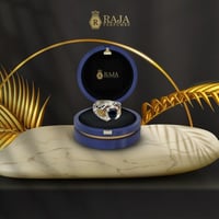 خاتم فضة 925 بحجر الاوبال