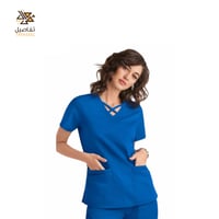Blue color scrub