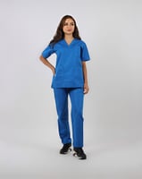 Blue color scrub