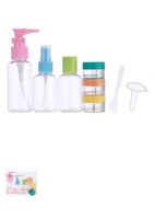 طقم قوارير سفر ملونة 8 قطع