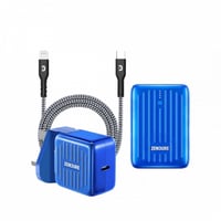 زندور - بكج مكون من بطارية متنقله + فيش جداري مع ك...