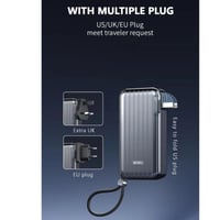 باور بانك WiWU Trunk بسعة 10000mAh، مثالي للسفر، م...