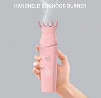 مبخرة شعر الكترونية اسود/وردي