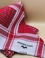 شماغ Mirandio vision مطرز من الأطراف