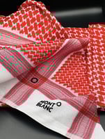 شماغ مونت بلانك احمر فاخر MONT BLANC