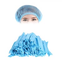 غطاء رأس موب كاب ازرق 100 حبة