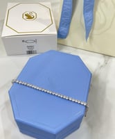 سوار تنس فضي سوارفسكي