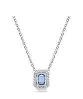 قلادة ميلينا ازرق سوارفسكي + هدية اقراط