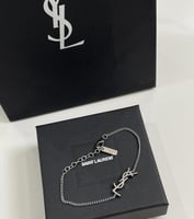 سوار سان لوران فضي