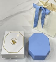 قلادة ميلينا ازرق سوارفسكي + هدية اقراط